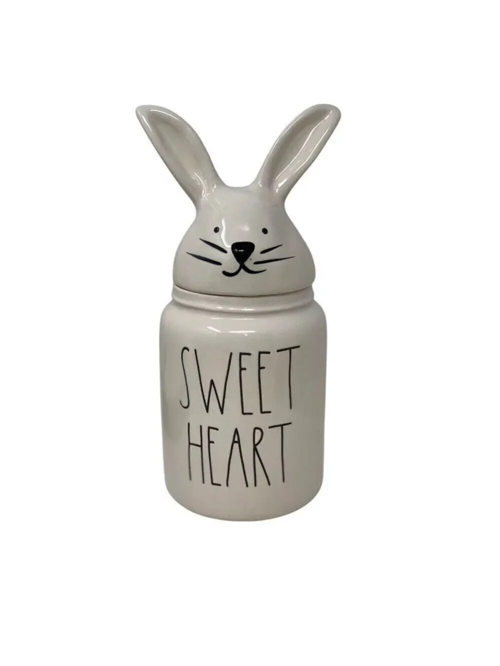 Rae Dunn SWEET HEART Bunny Canister Easter Bunny Spring Easter Baby Small Jar